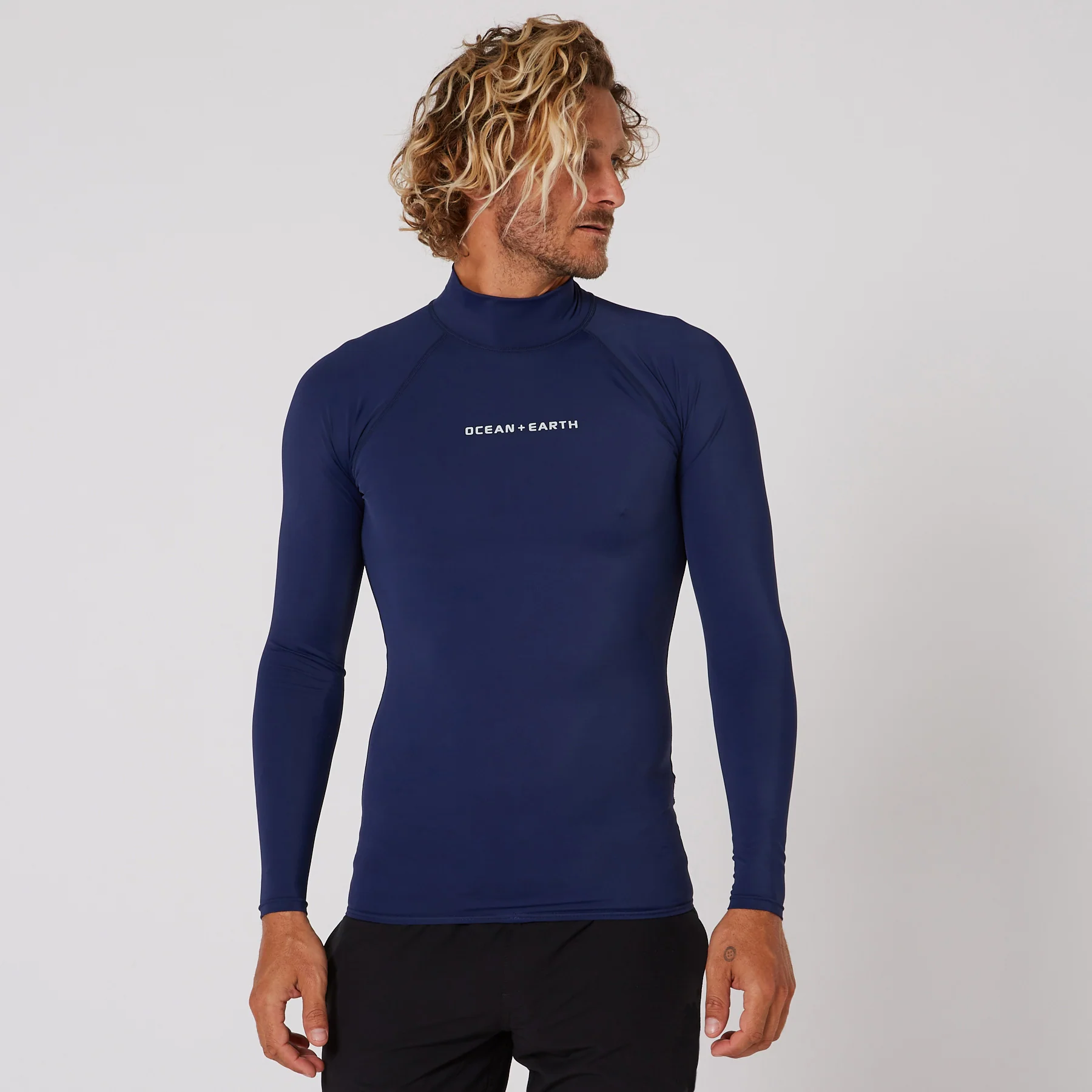 OCEAN&EARTH Mens Script L/S Rash Shirt