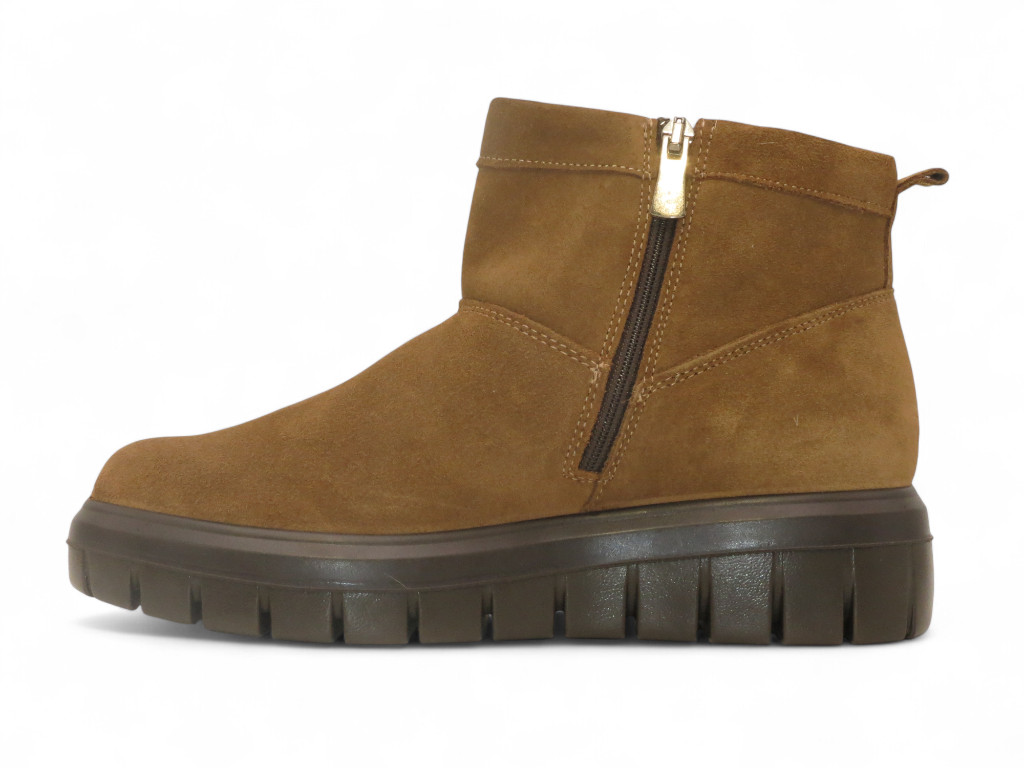 IGI & CO STIVALETTO CON ZEPPA 40 MM IN CAMOSCIO