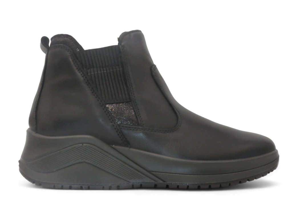 IGI & CO STIVALETTO CON ZEPPA 40 MM IN PELLE DI NAPPA