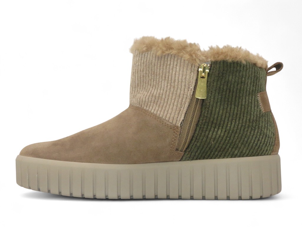 IGI & CO STIVALETTO CON ZEPPA 40 MM IN CAMOSCIO