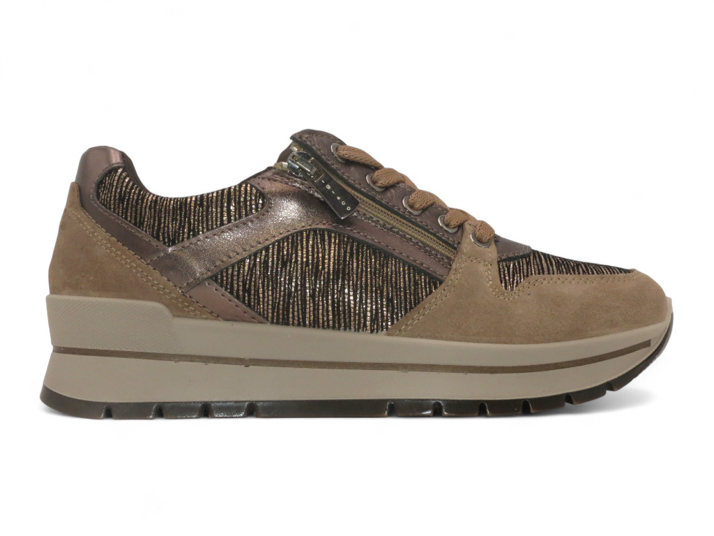 IGI & CO SCARPA SPORTIVA CON ZEPPA 40 MM IN CAMOSCIO