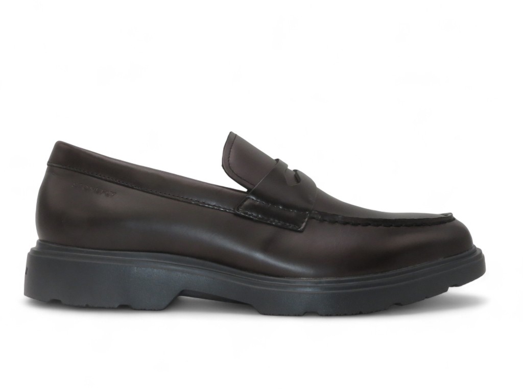 STONEFLY MOCASSINO CON TACCO 20 MM IN ABRASIVATO