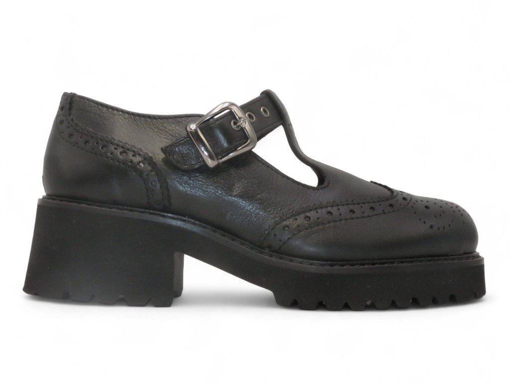 LAPESARA_07 SCARPA ACCOLLATA CON TACCO 40 MM IN PELLE DI VITELLO