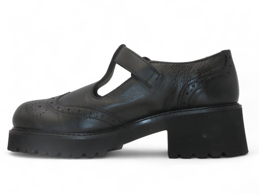 LAPESARA_07 SCARPA ACCOLLATA CON TACCO 40 MM IN PELLE DI VITELLO