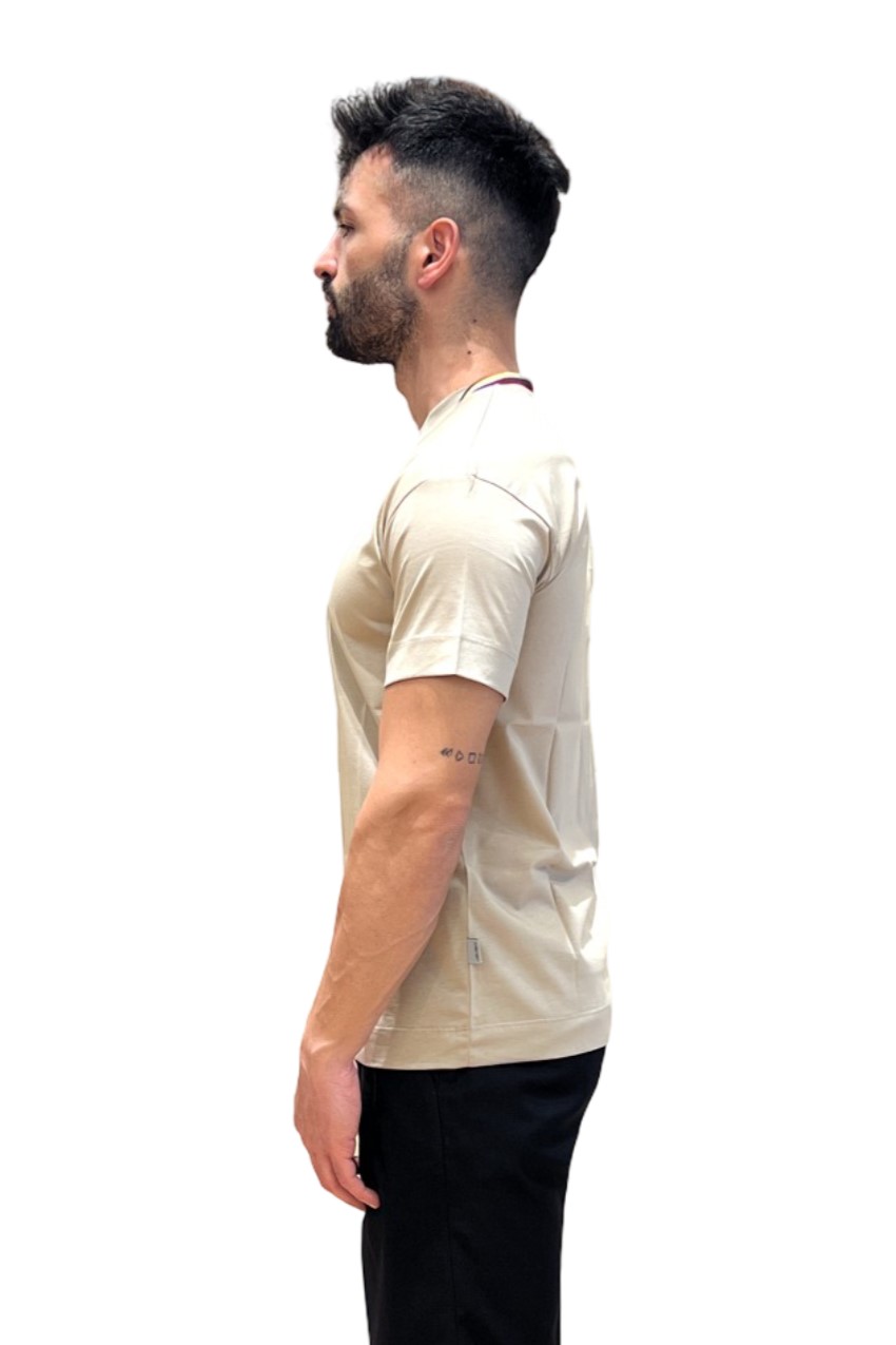 LABELROUTE T-SHIRT CON BORDINO UOMO