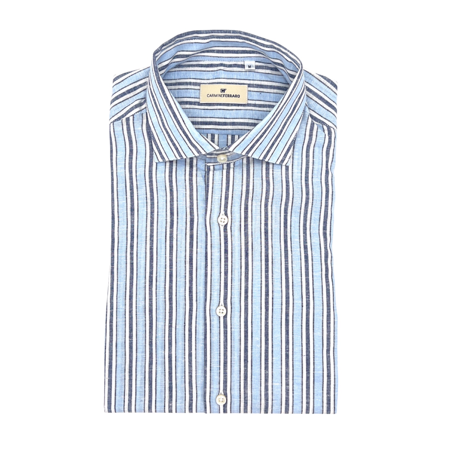 CARMINE FERRARO CAMICIA RIGATA UOMO