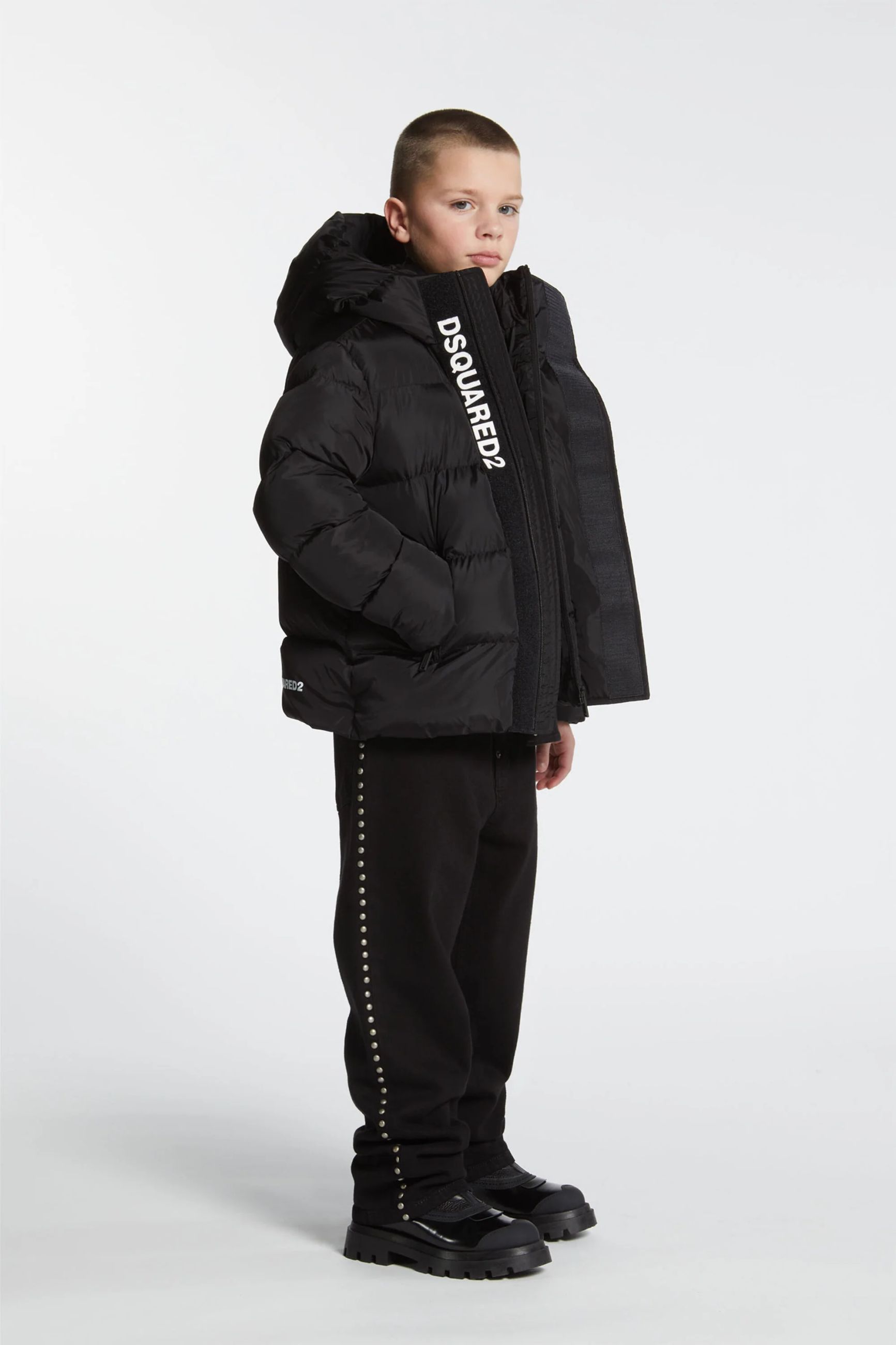 DSQUARED2 KIDS GIUBBOTTO CAPPUCCIO BIMBO