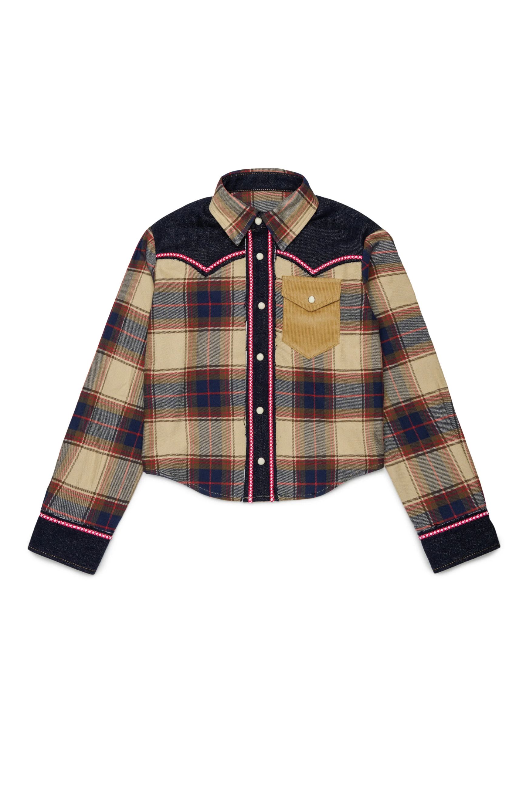 DSQUARED2 KIDS CAMICIA QUADRO BIMBA/DONNA
