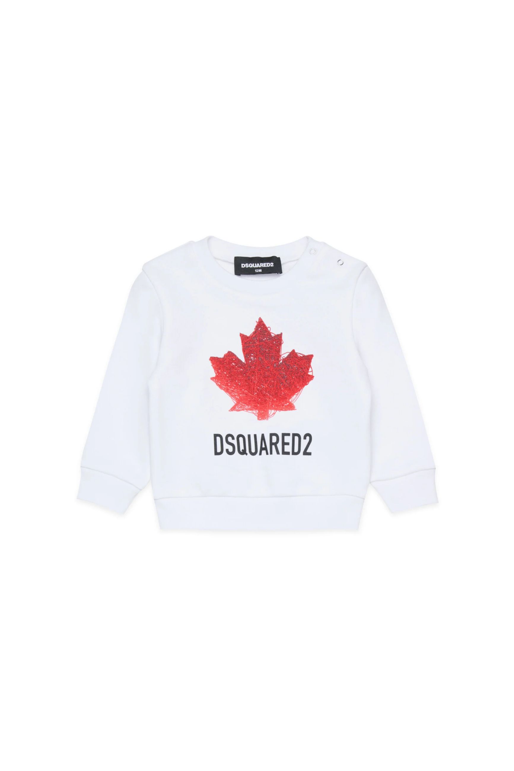 DSQUARED2 KIDS FELPA GIROCOLLO UNISEX NEONATO