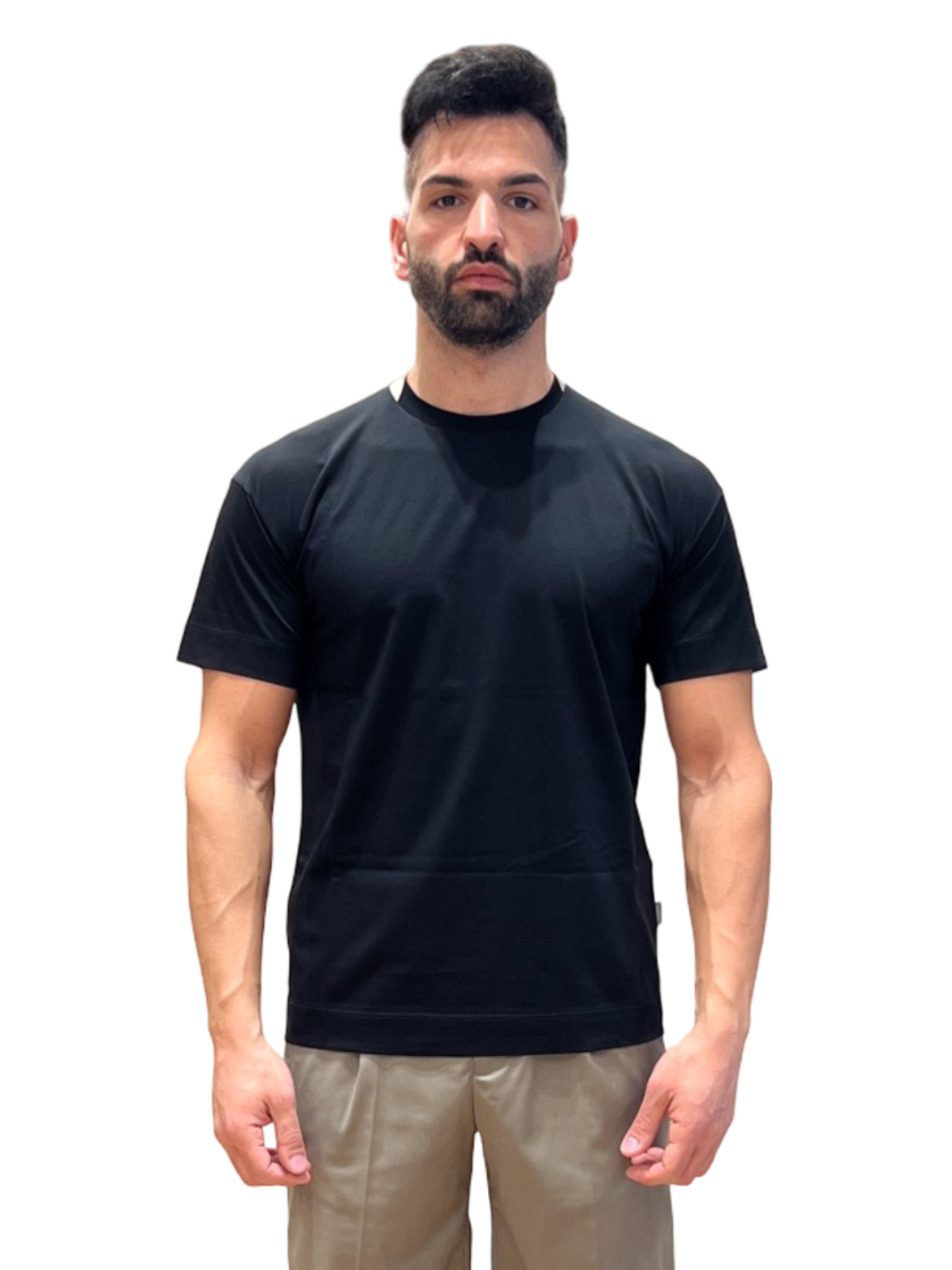 LABELROUTE T-SHIRT CON BORDINO UOMO