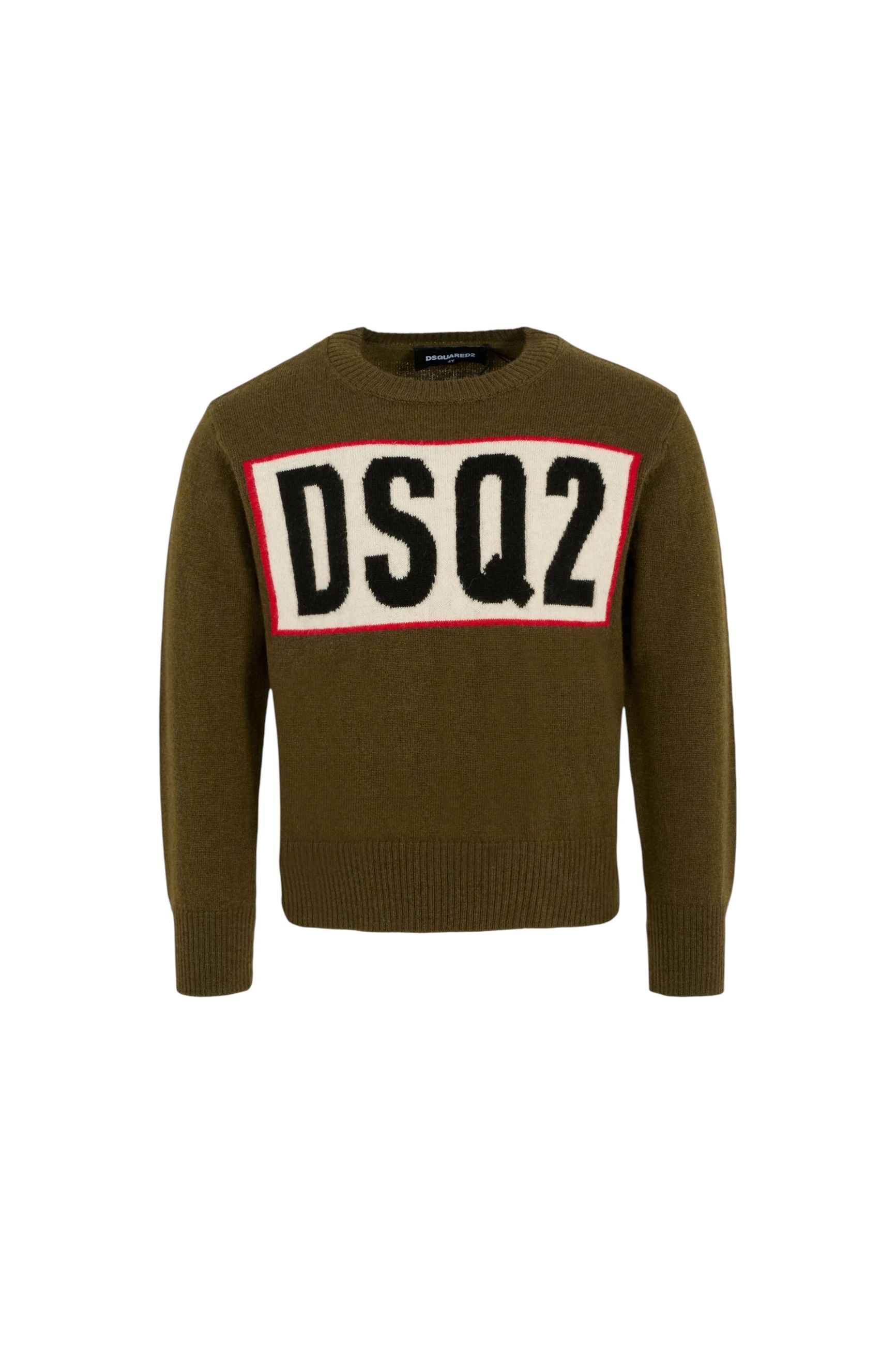 DSQUARED2 KIDS MAGLIA GIROCOLLO UNISEX BAMBINO