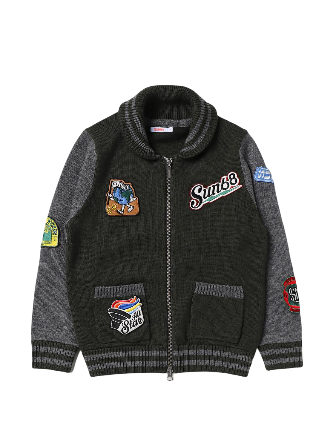 SUN68 KIDS MAGLIA ZIP BIMBO