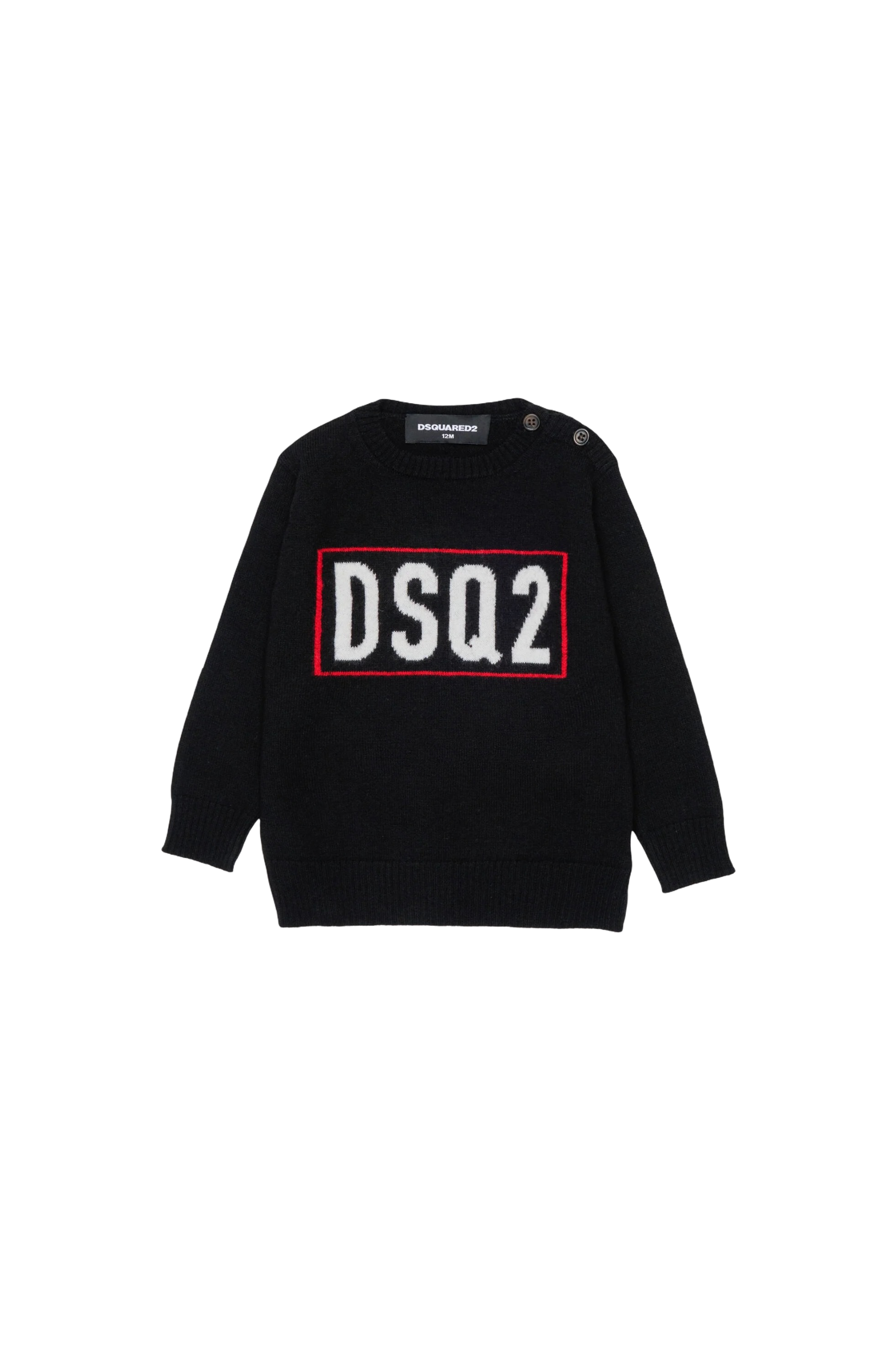 DSQUARED2 KIDS MAGLIA GIROCOLLO NEONATO