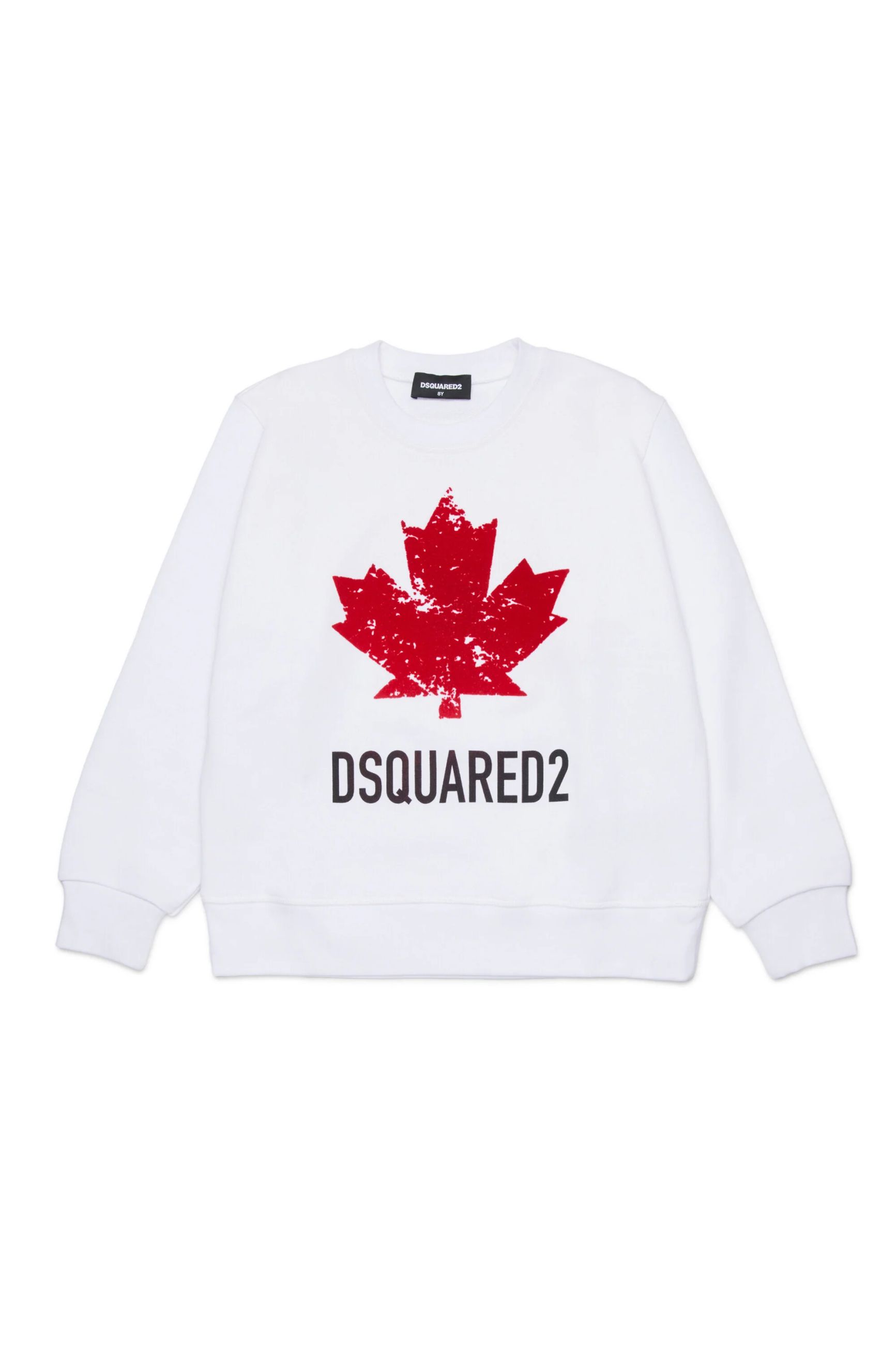 DSQUARED2 KIDS FELPA GIROCOLLO UNISEX BAMBINO