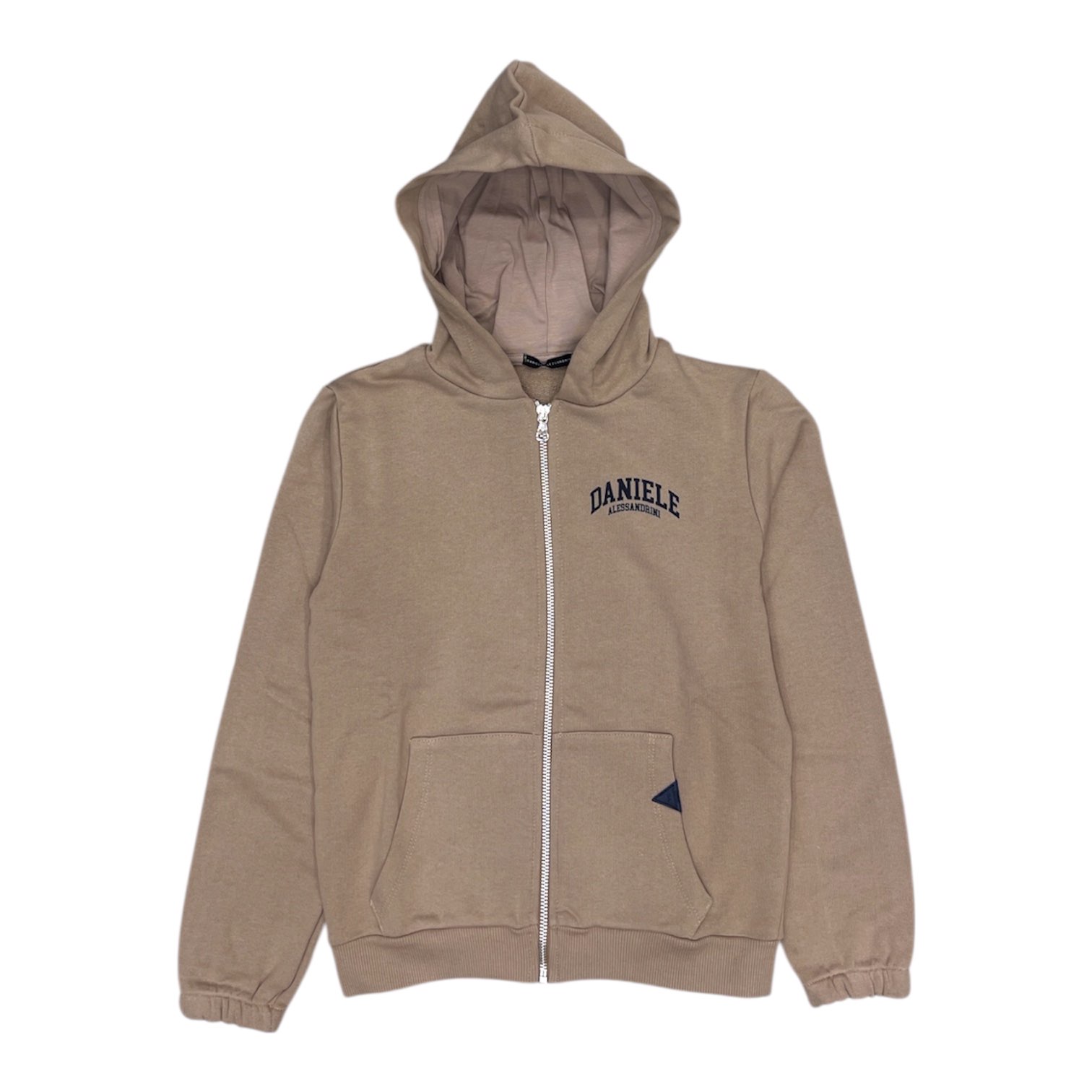 DANIELE ALESSANDRINI KIDS FELPA ZIP CAPPUCCIO BIMBO