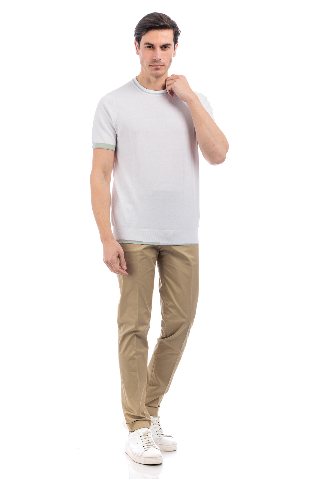 MARKUP T-SHIRT CON BORDINO UOMO