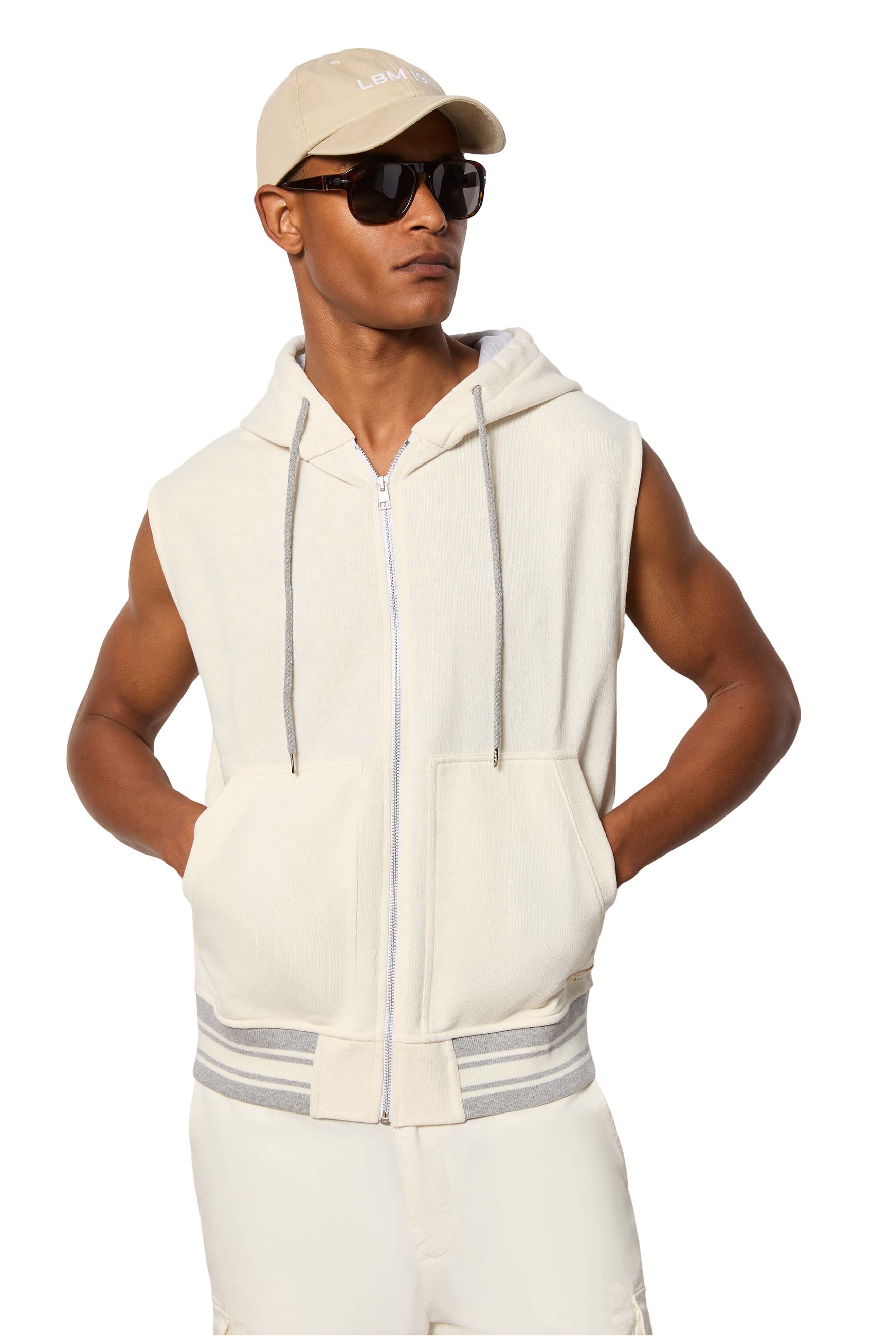 L.B.M. 1911 MAGLIA ZIP CAPPUCCIO UOMO