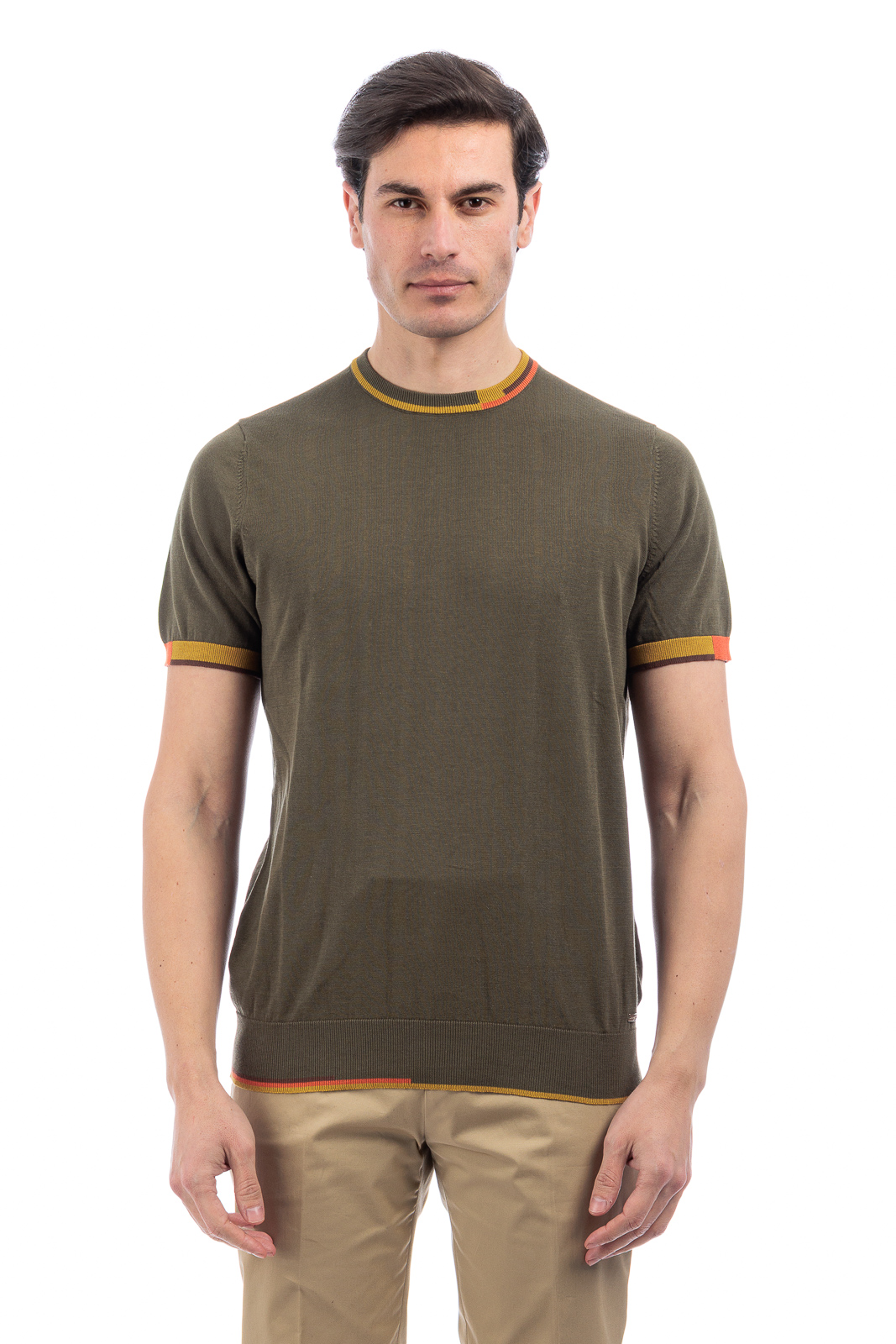 MARKUP T-SHIRT CON BORDINO UOMO