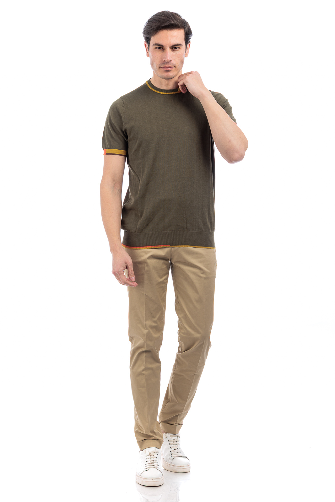 MARKUP T-SHIRT CON BORDINO UOMO