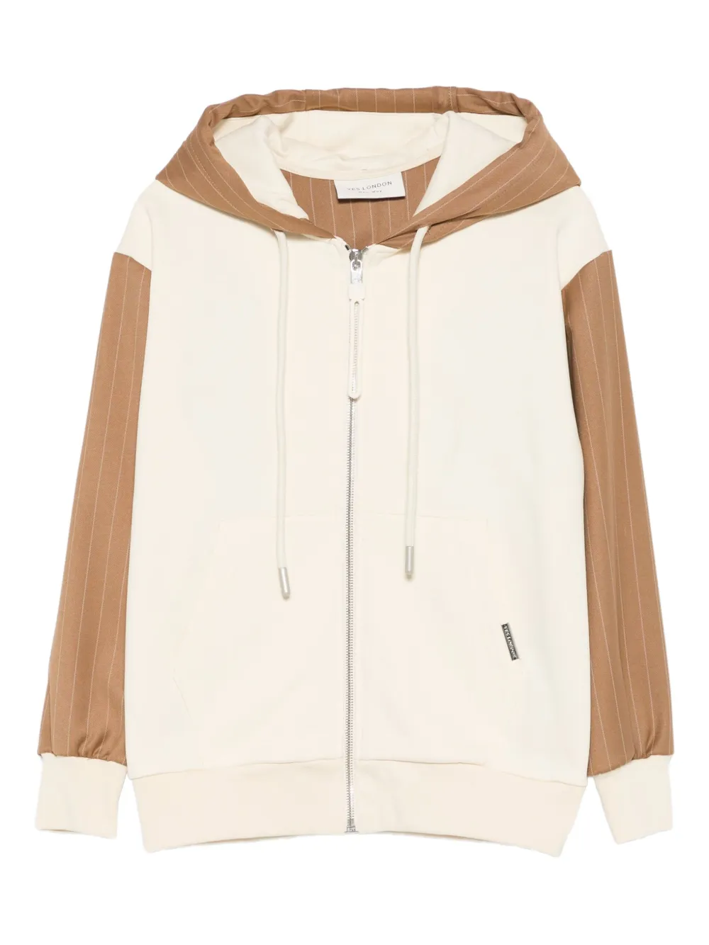 YES LONDON KIDS FELPA ZIP CAPPUCCIO BIMBO