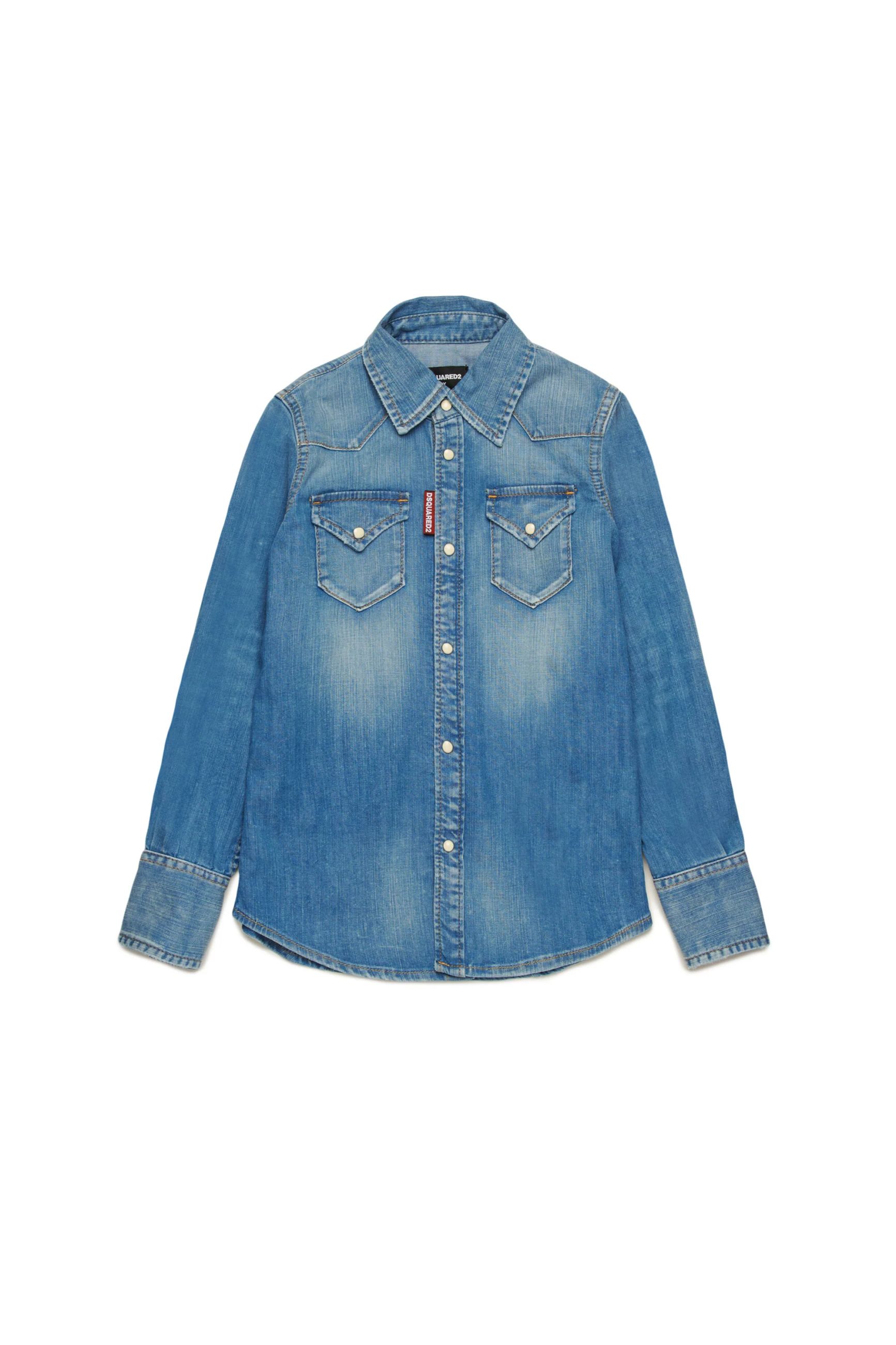 DSQUARED2 KIDS CAMICIA JEANS BIMBO