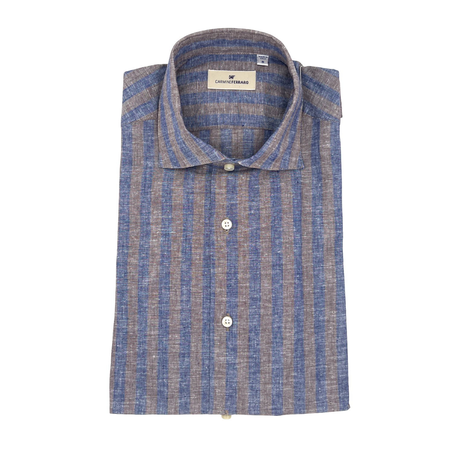 CARMINE FERRARO CAMICIA RIGATA UOMO