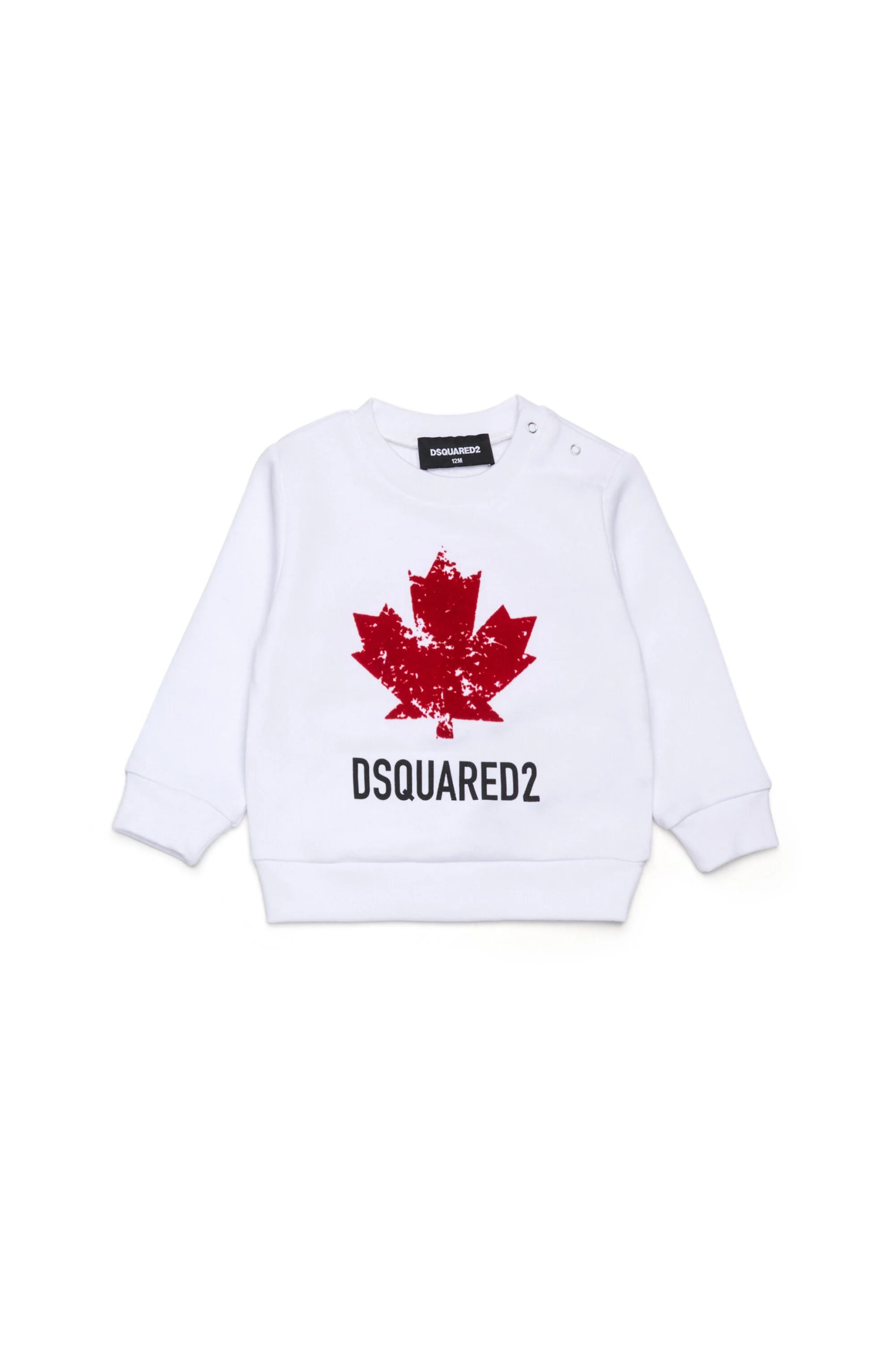 DSQUARED2 KIDS FELPA GIROCOLLO NEONATO