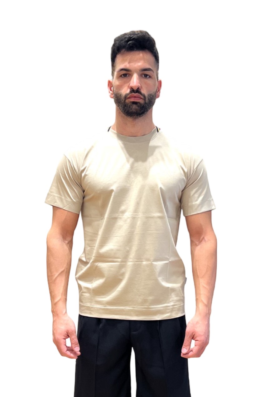 LABELROUTE T-SHIRT CON BORDINO UOMO