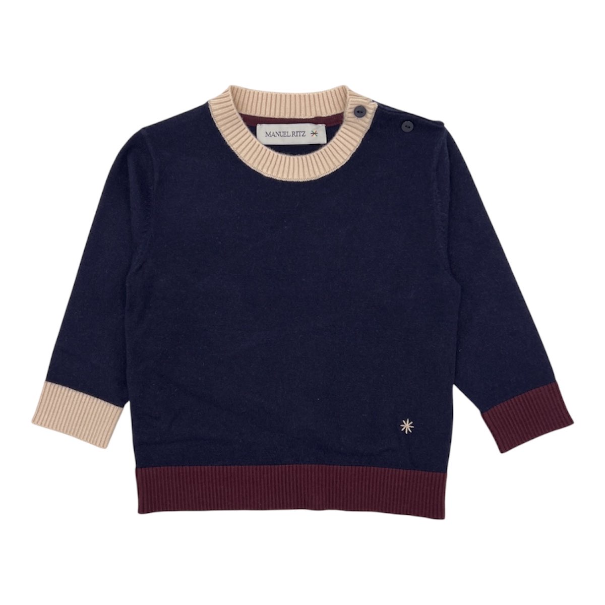 MANUEL RITZ KIDS MAGLIA GIROCOLLO NEONATO