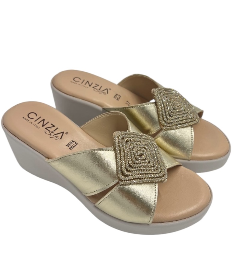 Cinzia Soft Sandalo Pelle Laminata TS61312