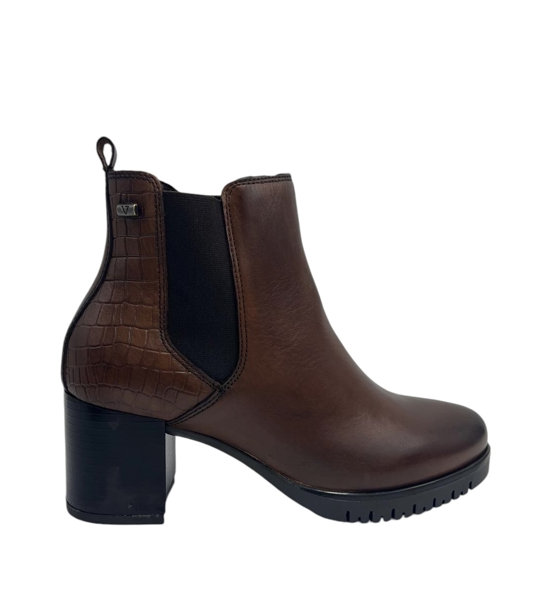 Valleverde Stivaletti Donna In Pelle Made In Italy – Tronchetti 47680 Con Plantare Morbido E Suola Antiscivolo (Nero, 38)