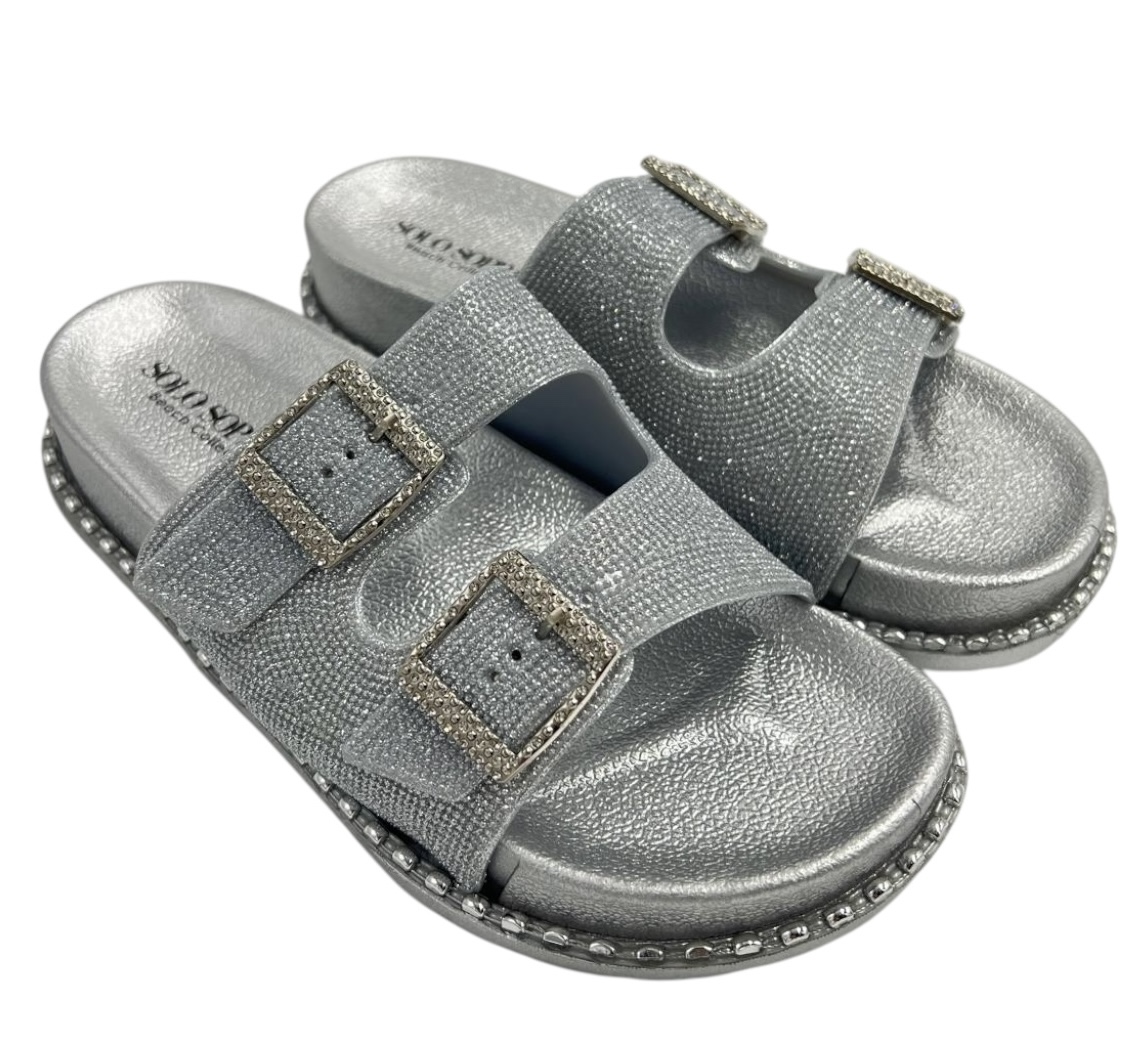 Solo Soprani Sandalo Tessuto Glitterato SSW512N00