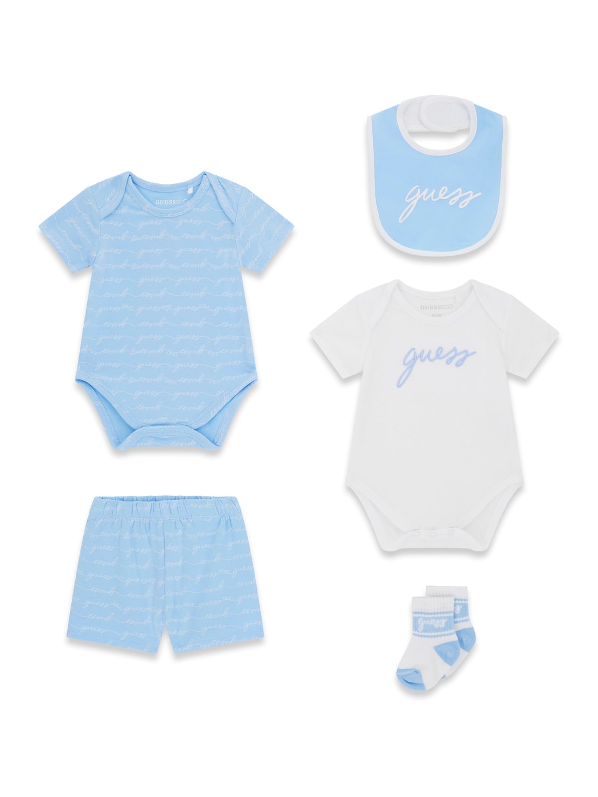 GUESS BODY + SHORT + BAVETTA + CALZINI Unisex Neonato