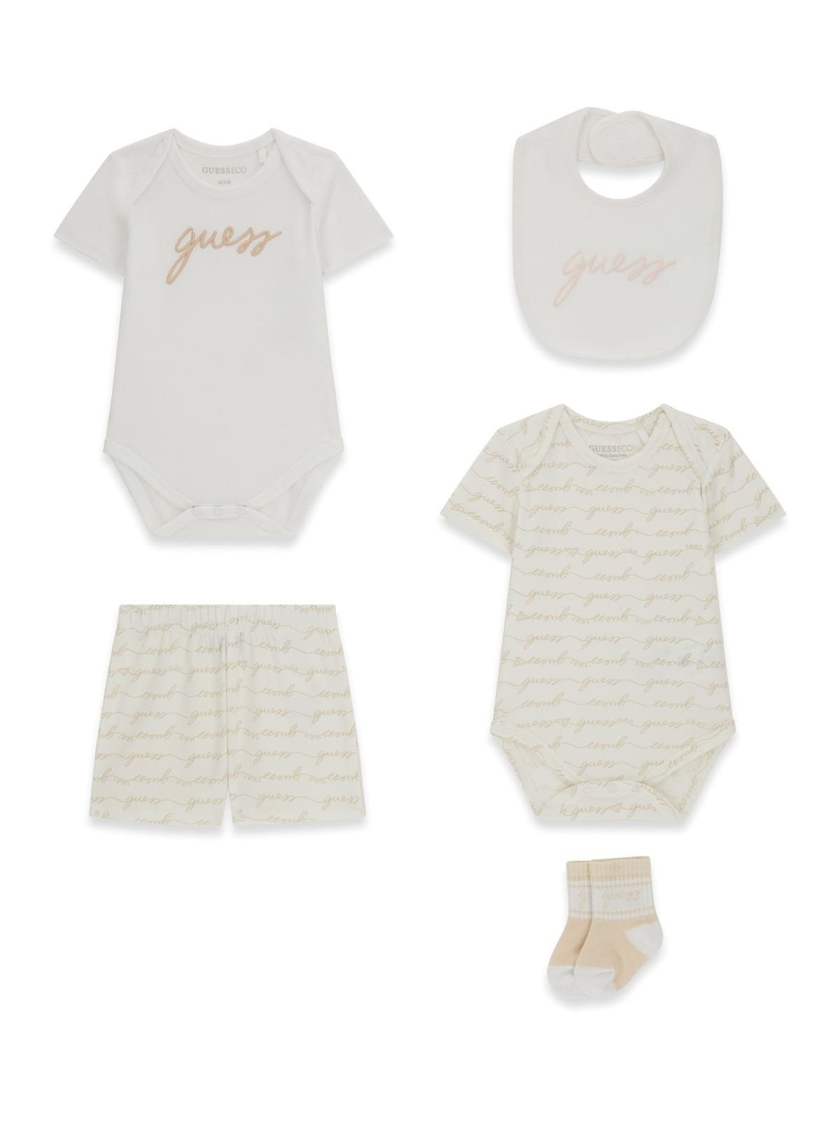 GUESS BODY + SHORT + BAVETTA + CALZINI Unisex Neonato