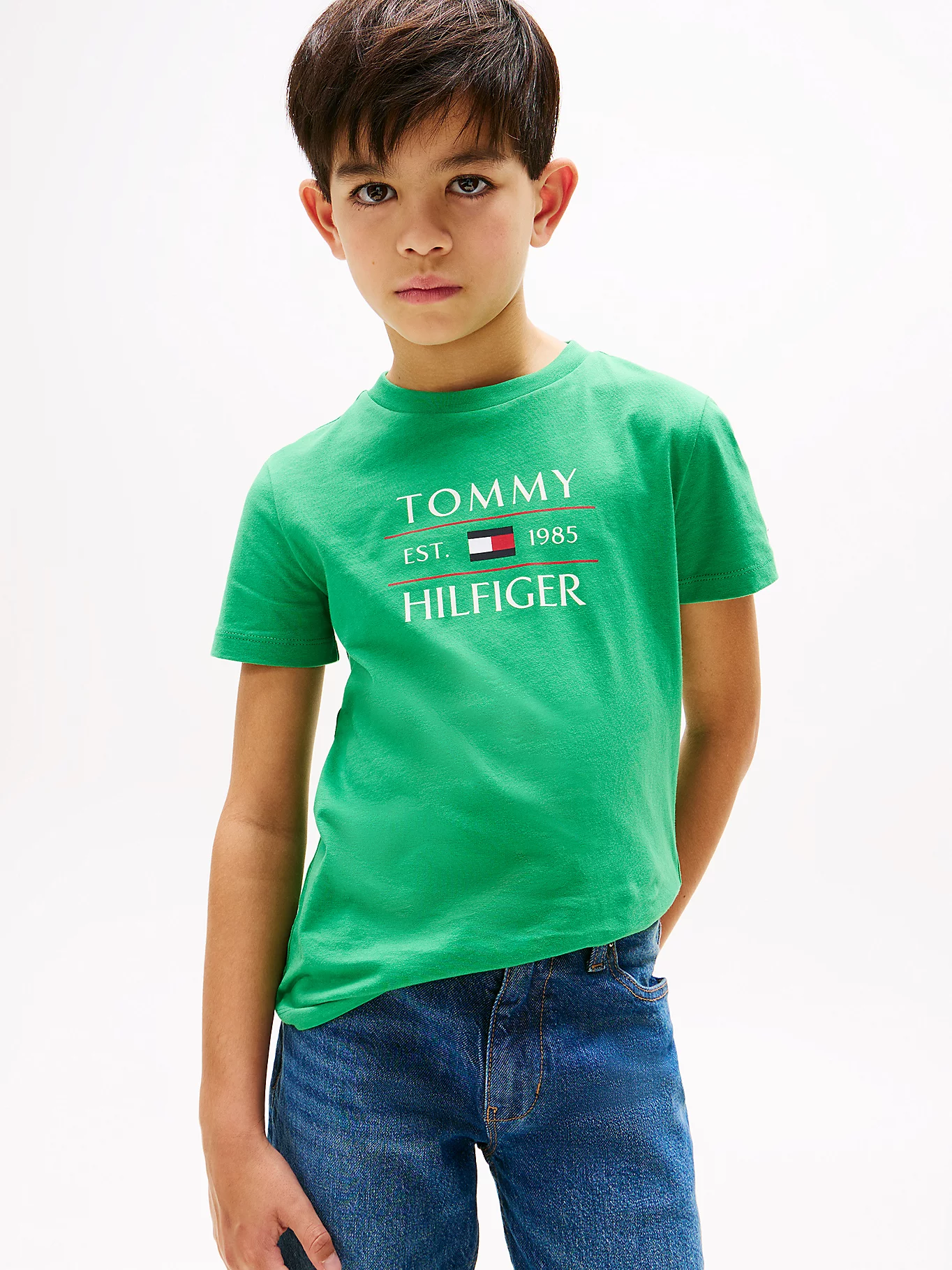 Tommy Hilfiger T-shirt Bambini E Ragazzi Kb0kb09538 Alesi Bimbi