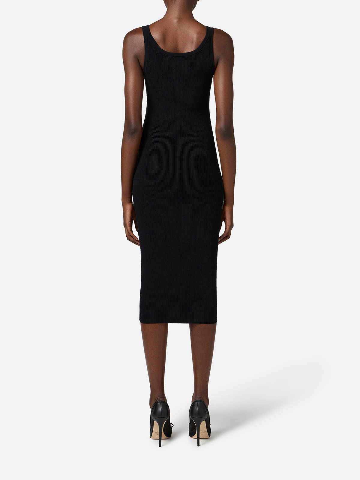 AM62S51E2 Elisabetta Franchi Knit Dress With Tulle