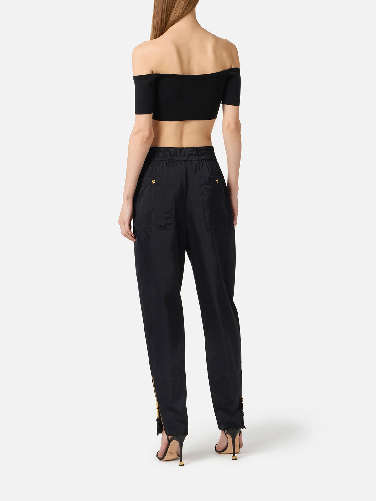PA16461E2 Elisabetta Franchi Sailing Fabric Trousers