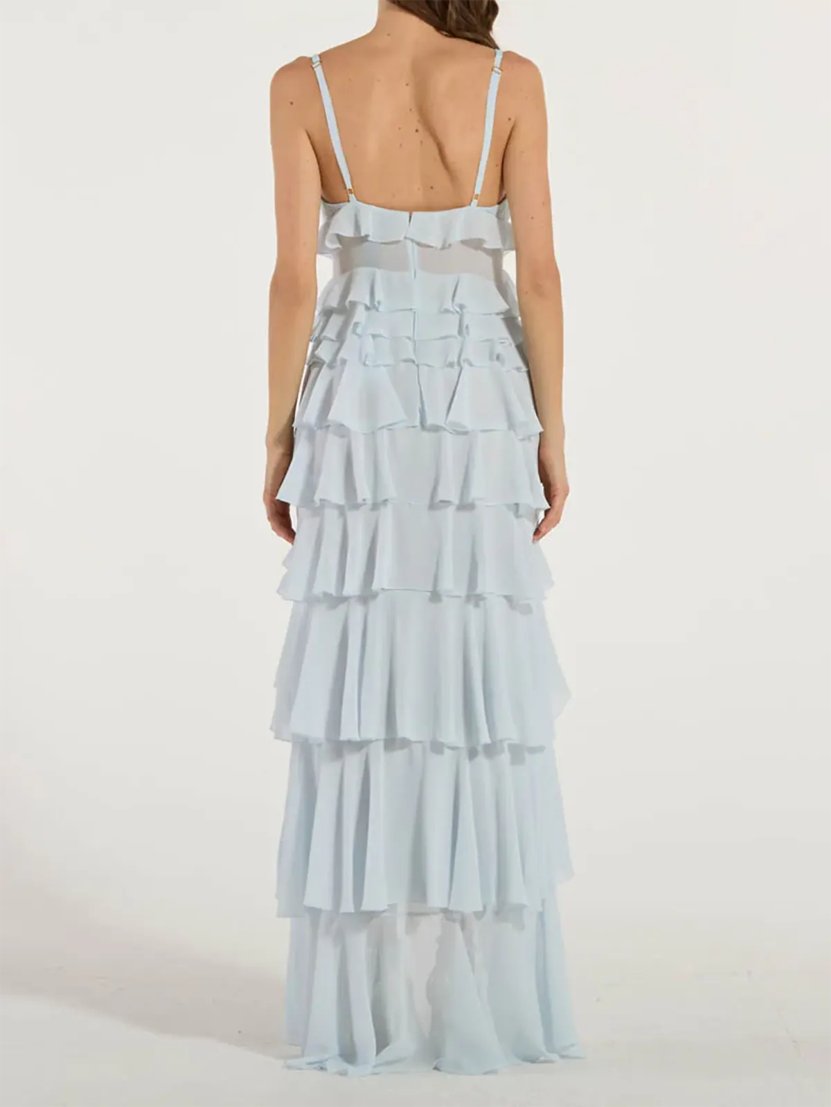 ABR4252E2 Elisabetta Franchi Red Carpet Georgette Dress With ABR4252E2 Elisabetta Franchi Red Carpet Georgette Dress With