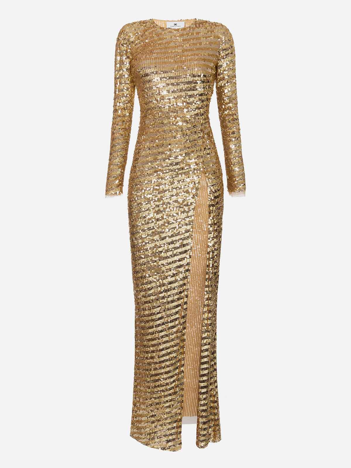 Elisabetta Franchi Sequin Dress Dress Abito Paillette Dress Abito