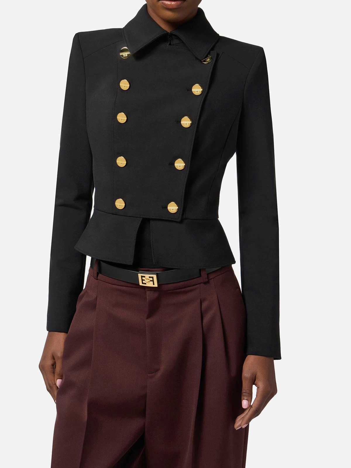 ELISABETTA FRANCHI エリザベッタフランキ 金ボタン ジャケット イエロー（黄色）系 ELISABETTA FRANCHI(エリザベッタ フランキ