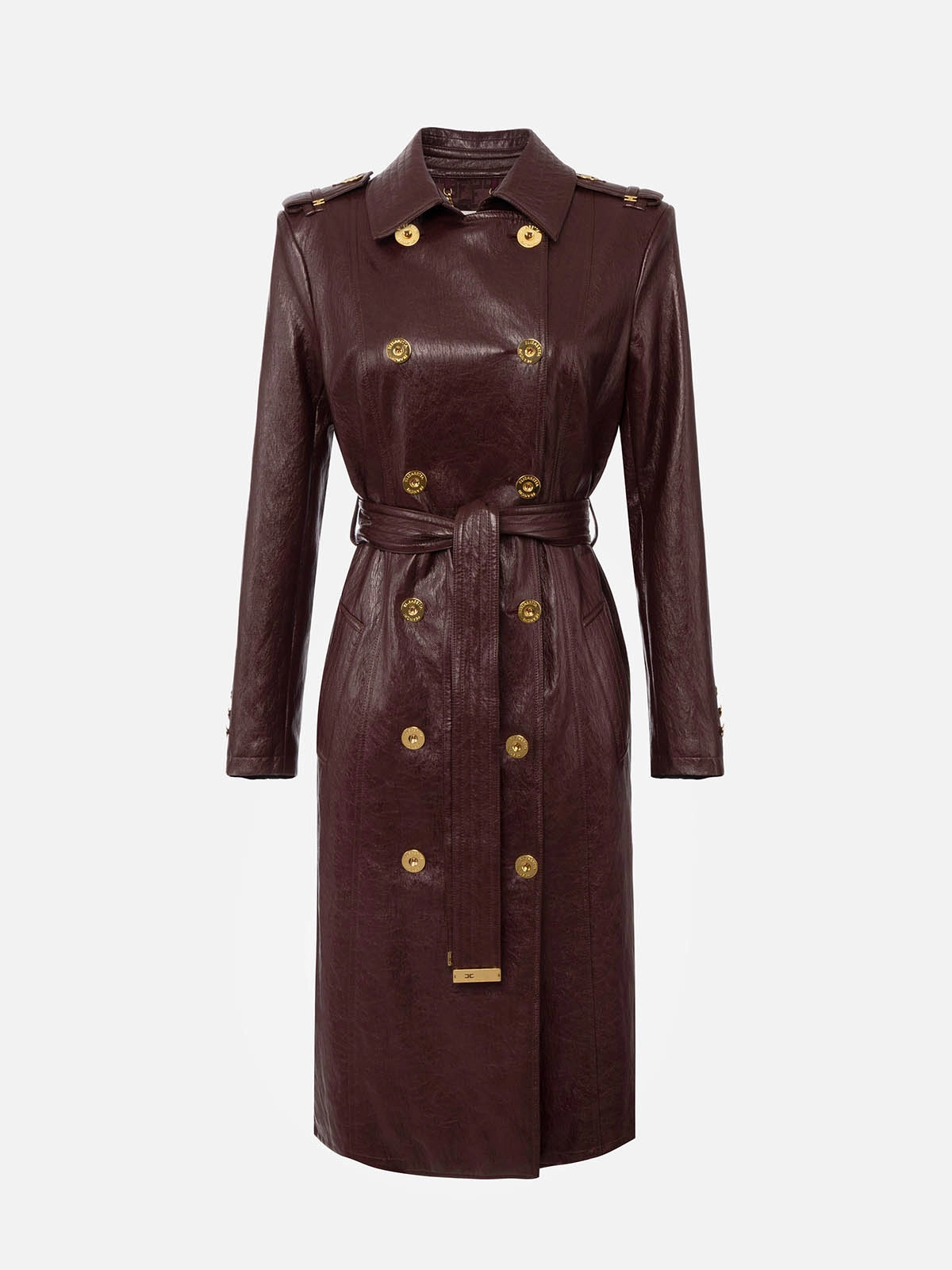 ELISABETTA FRANCHI ブラックロングコート ELISABETTA FRANCHI ブラックロングコート elisabetta-franchi