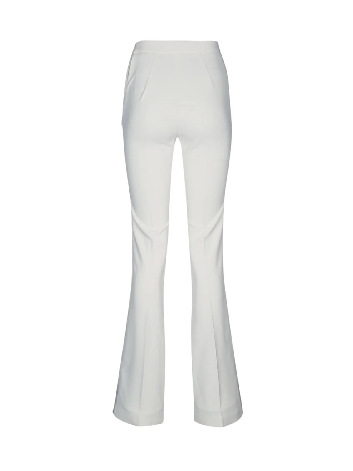 PA08251E2 Elisabetta Franchi Palazzo Pants In Crêpe With