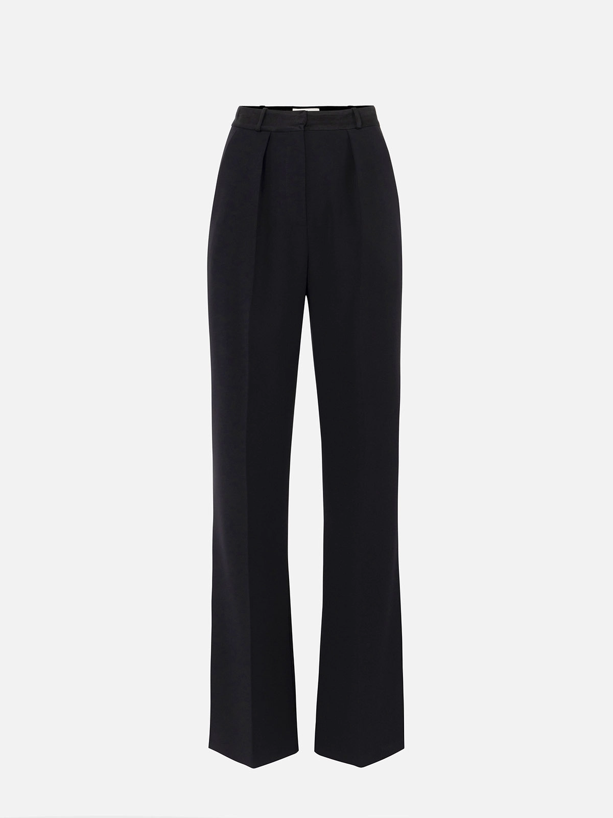 PA12656E2 Elisabetta Franchi Lightweight Crêpe Trousers with PA12656E2 Elisabetta Franchi Lightweight Crêpe Trousers with