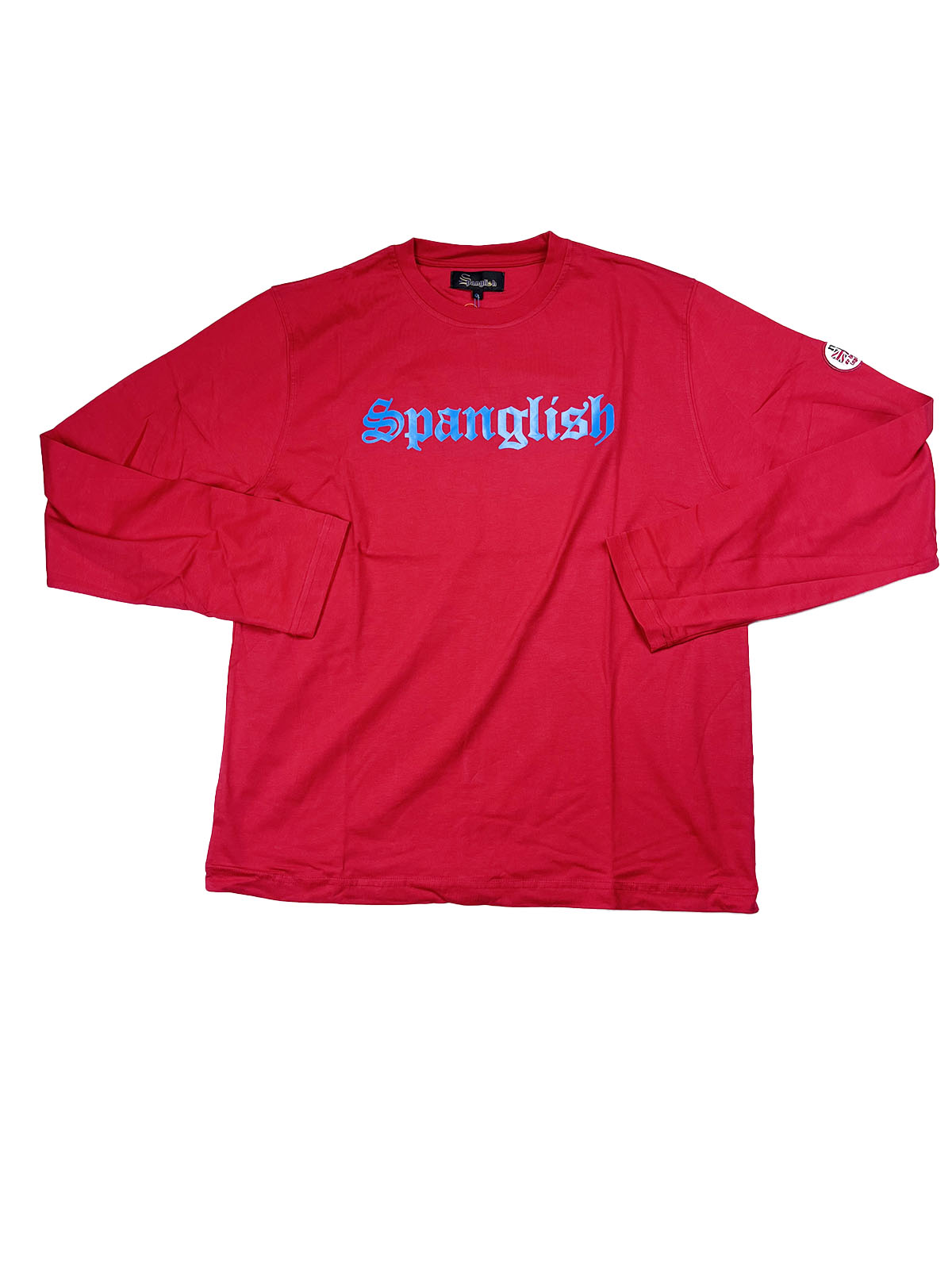 SPANGLISH SPAU231A No se habla ínglès T-Shirt a manica lunga