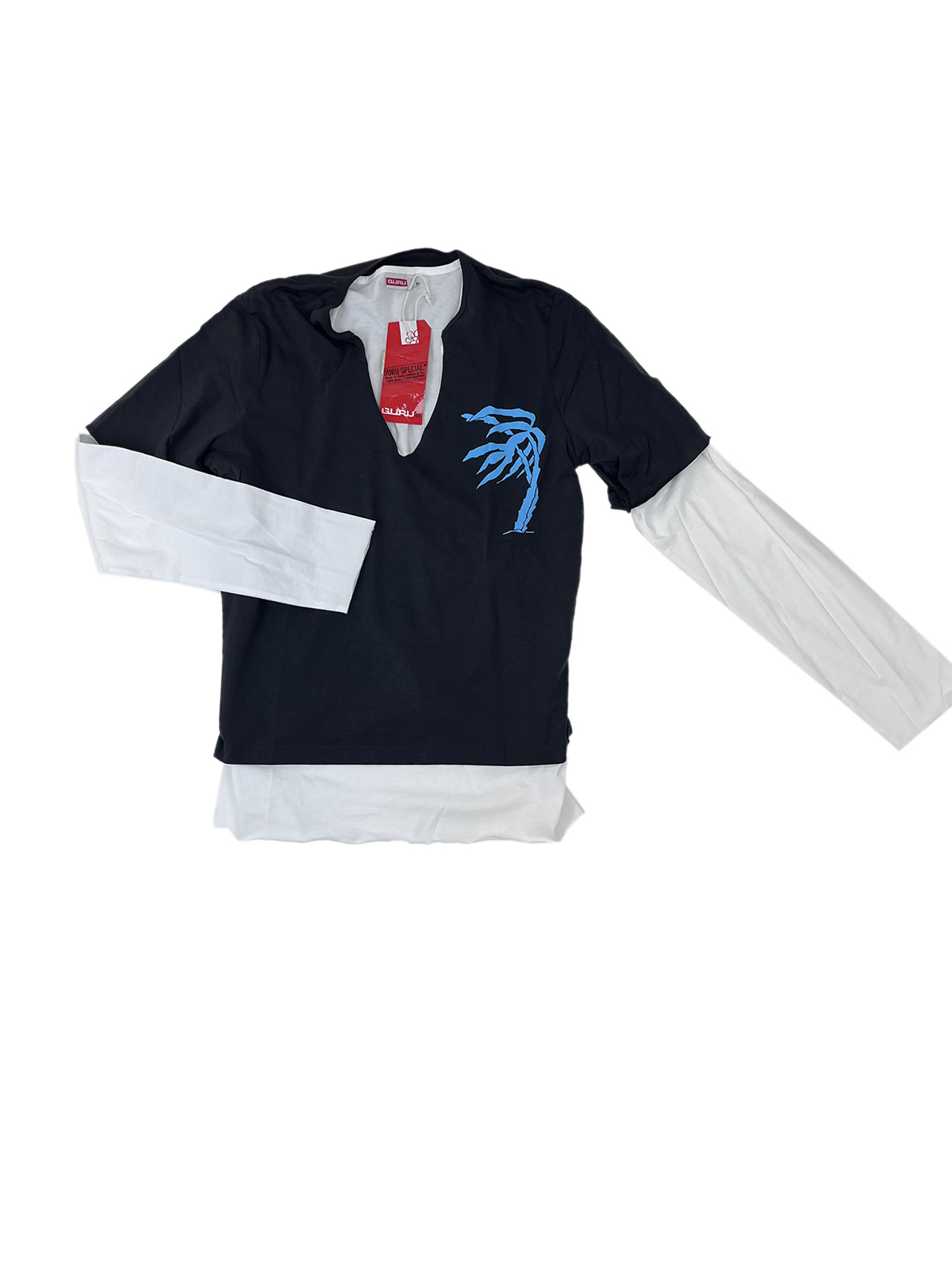 GURU 51GMJCL013 T-Shirt manica lunga stile naufrago