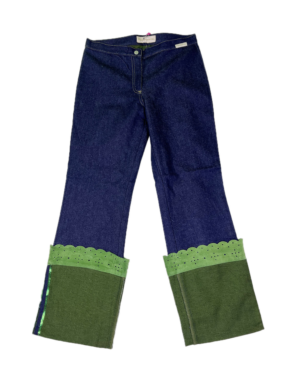 FORNARINA Wait Jeans a zampa lavaggio Green Tea