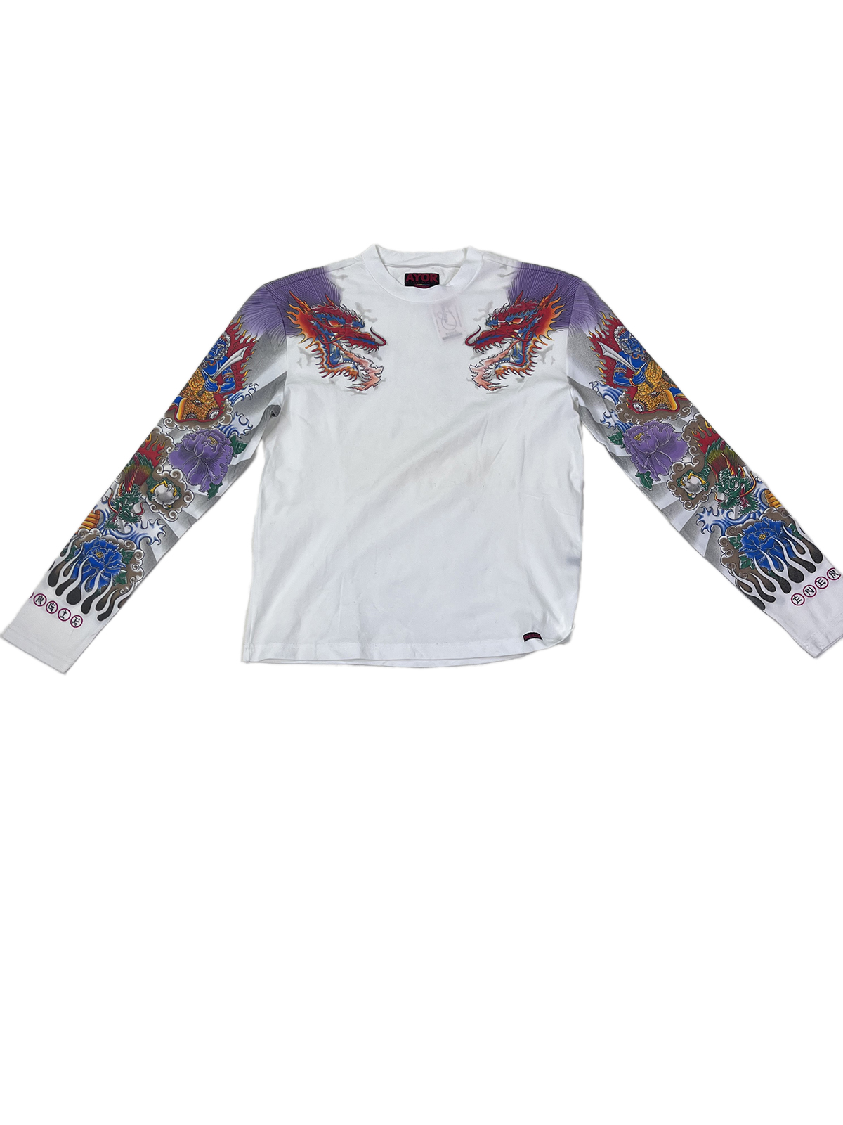 ENERGIE Ayor D T-Shirt a manica lunga con Dragoni Cinesi