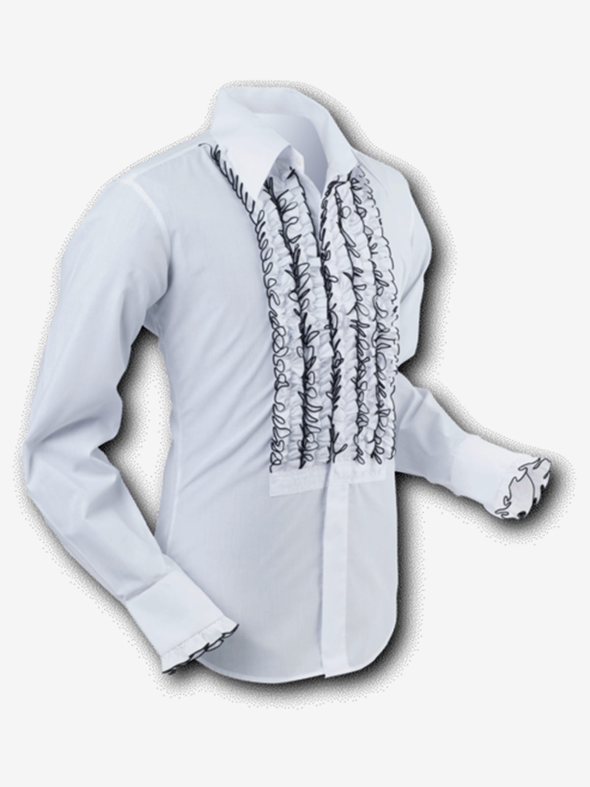 CHENASKI 054 Ruche Camicia con volant