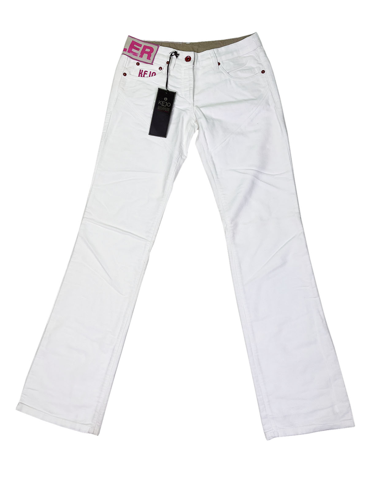 KEJO Velasco Jeans bianchi in flanella