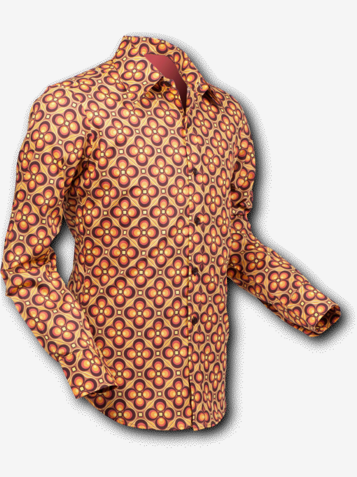 CHENASKI 110 Dotsgrid Camicia Anni Settanta